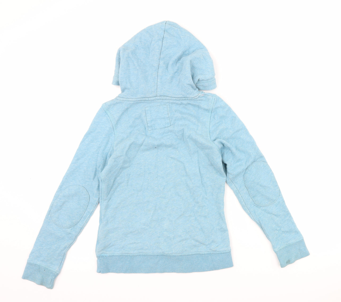 H&M Girls Blue   Pullover Hoodie Size 9-10 Years  - slogan
