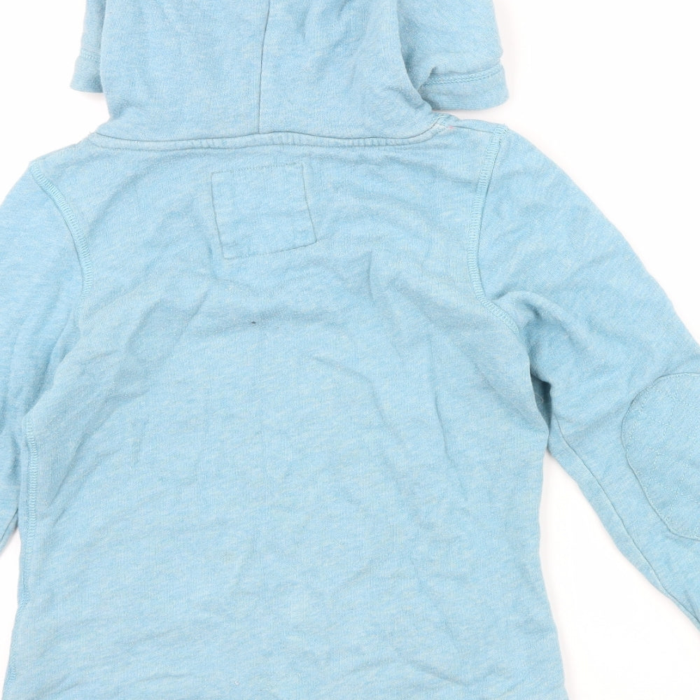 H&M Girls Blue   Pullover Hoodie Size 9-10 Years  - slogan