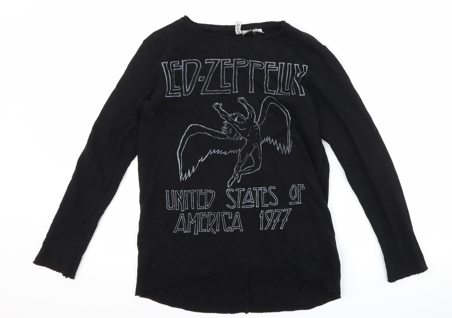 H&M Womens Black   Pullover Sweatshirt Size XS  - Led Zeppelin