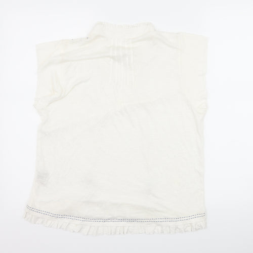 Lost Stock Womens White   Basic T-Shirt Size M