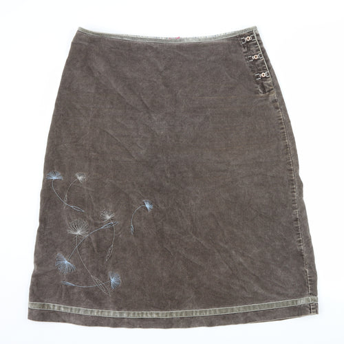 White Stuff Womens Brown   Straight & Pencil Skirt Size 14