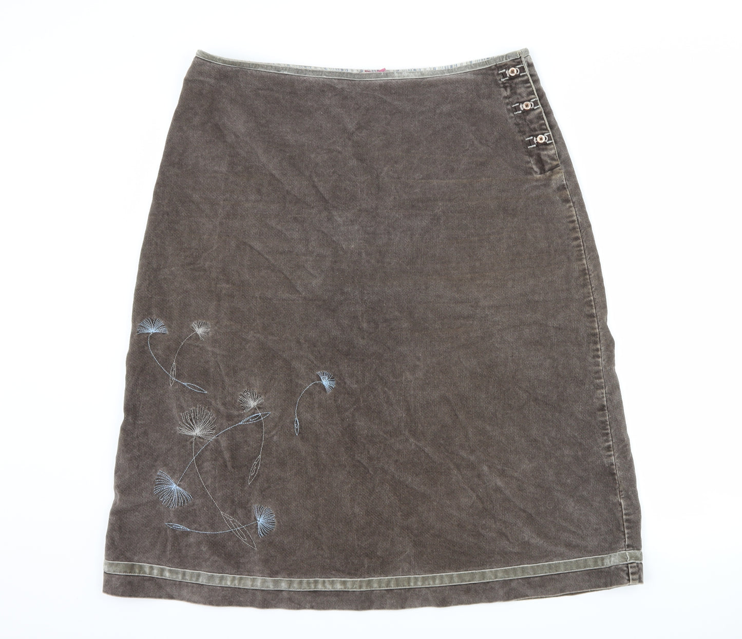 White Stuff Womens Brown   Straight & Pencil Skirt Size 14