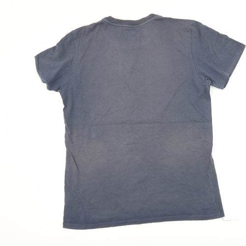 H&M Boys Blue   Basic T-Shirt Size 16 Years  - graphic