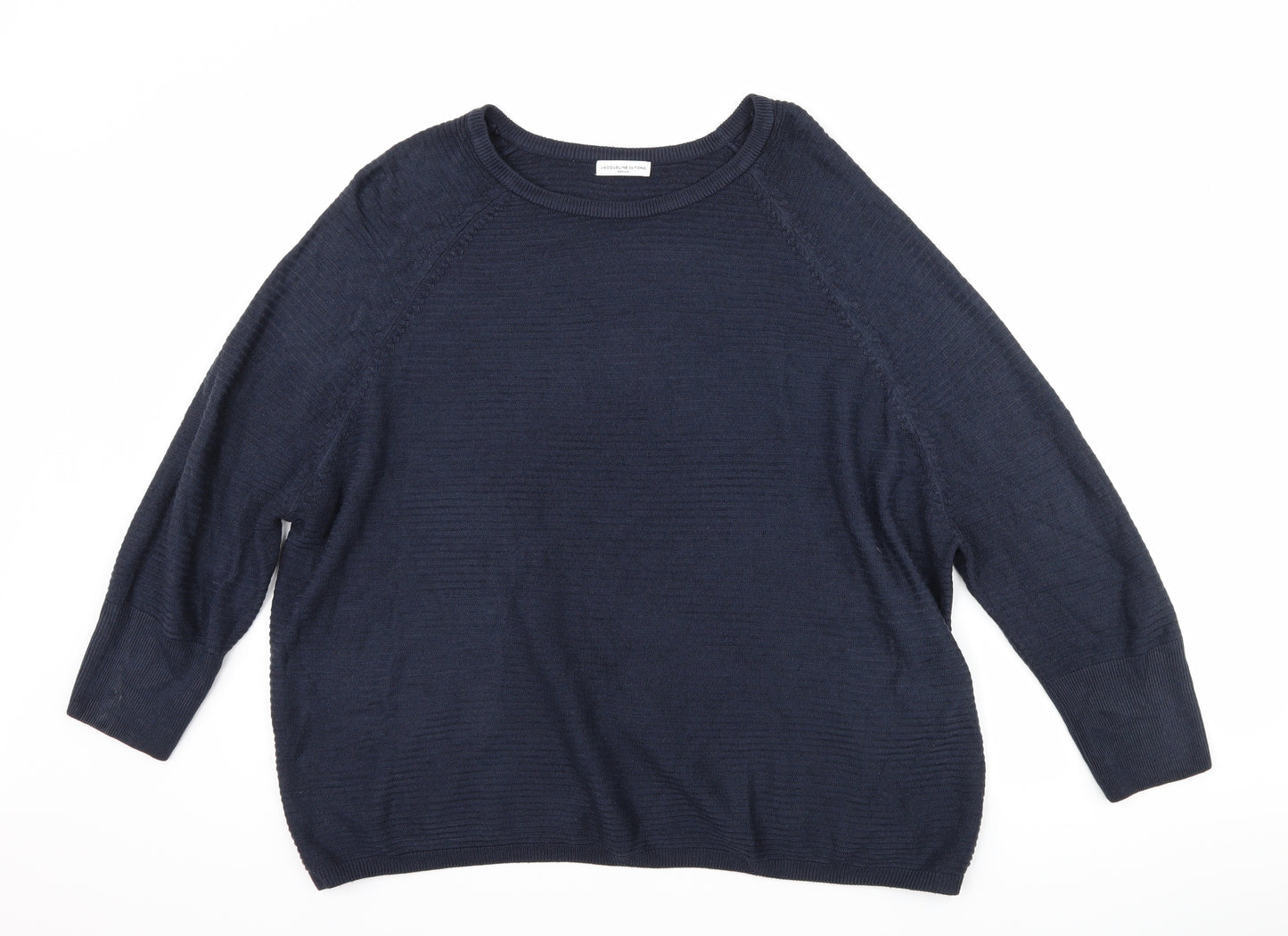 Jaqueline deYong Womens Blue   Pullover Jumper Size M