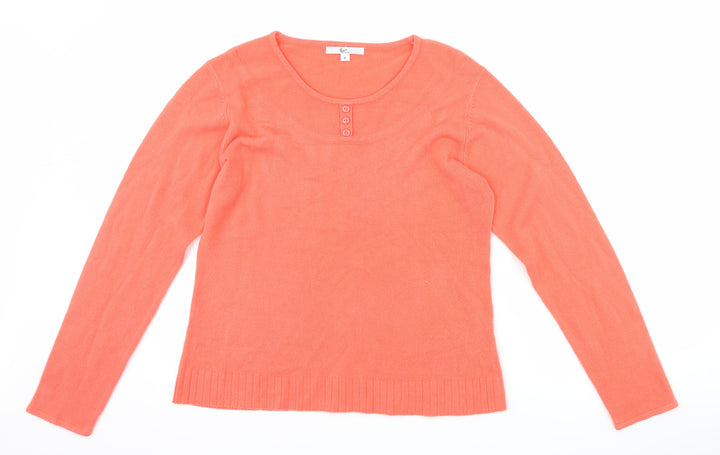 Klass Womens Pink Pullover Jumper Size M
