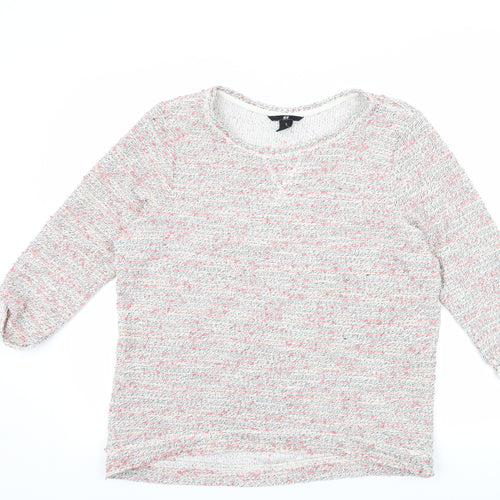 H&M Womens Pink   Pullover Jumper Size M