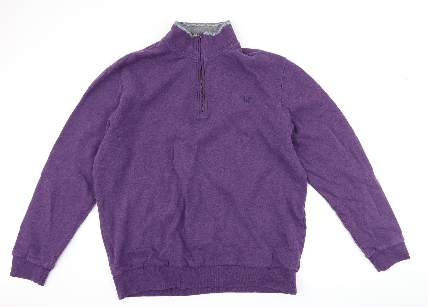 Crew Clothing Mens Purple   Henley Sweatshirt Size 3XL