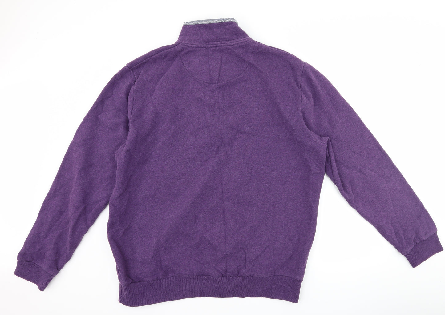 Crew Clothing Mens Purple   Henley Sweatshirt Size 3XL