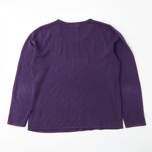 Bonmarché Womens Purple  Knit Pullover Jumper Size S