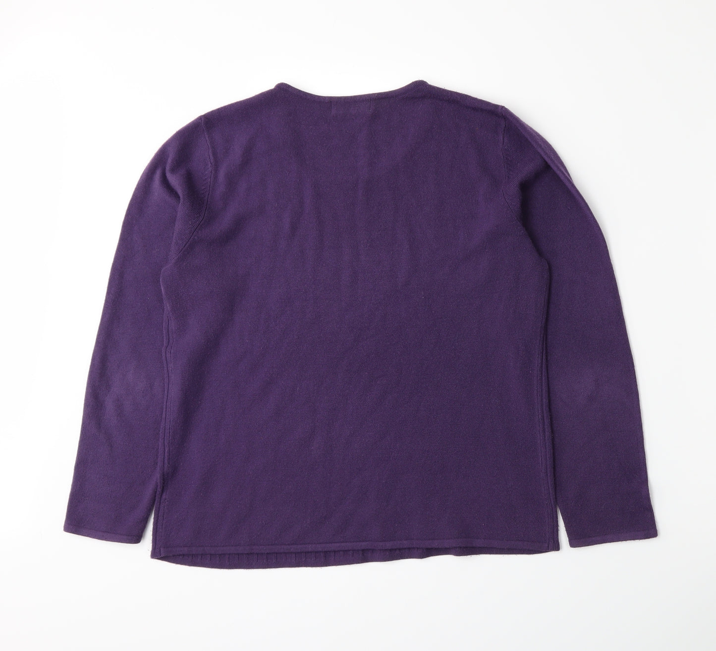 Bonmarché Womens Purple  Knit Pullover Jumper Size S