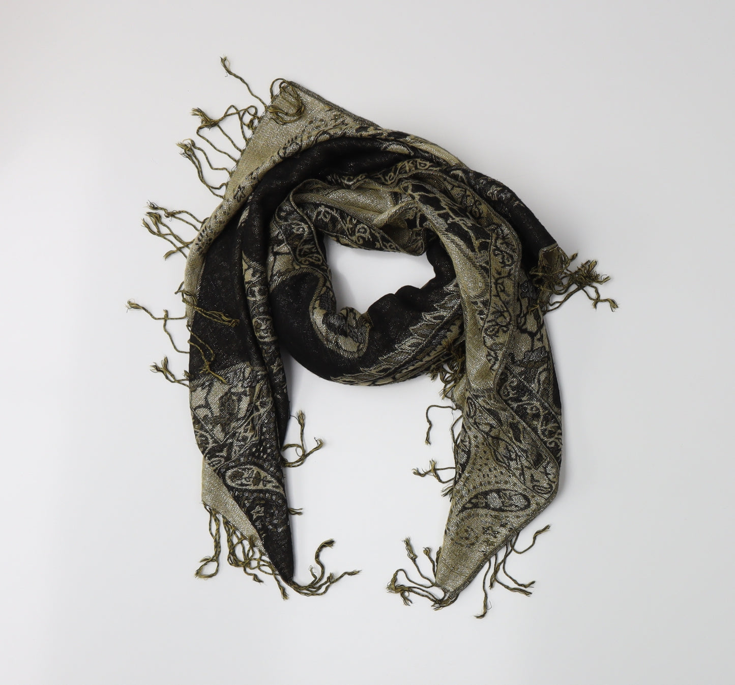 Preworn Womens Brown Paisley   Scarf
