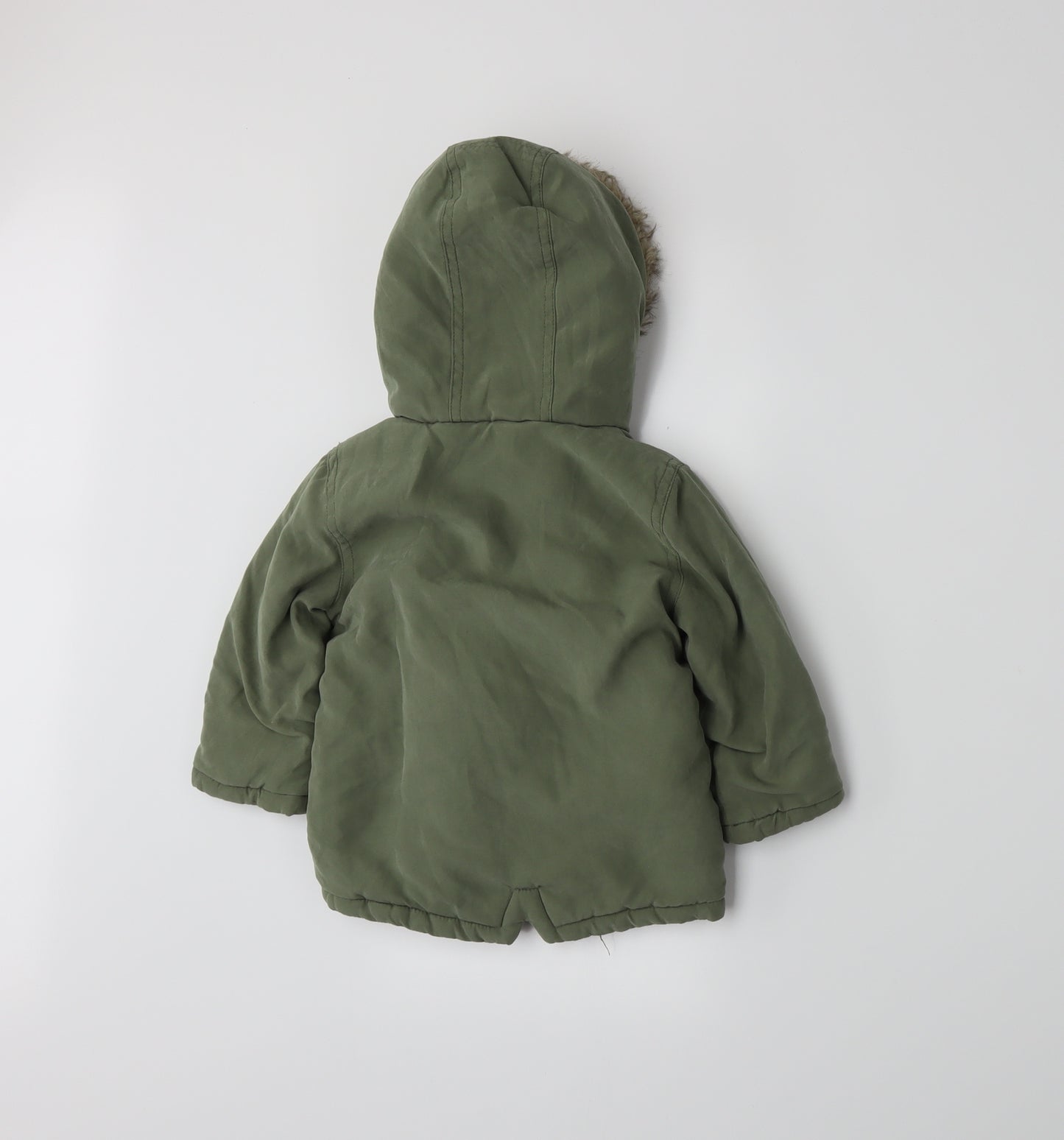 George Boys Green   Basic Coat Coat Size 12-18 Months
