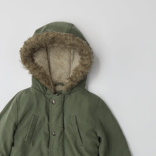 George Boys Green   Basic Coat Coat Size 12-18 Months