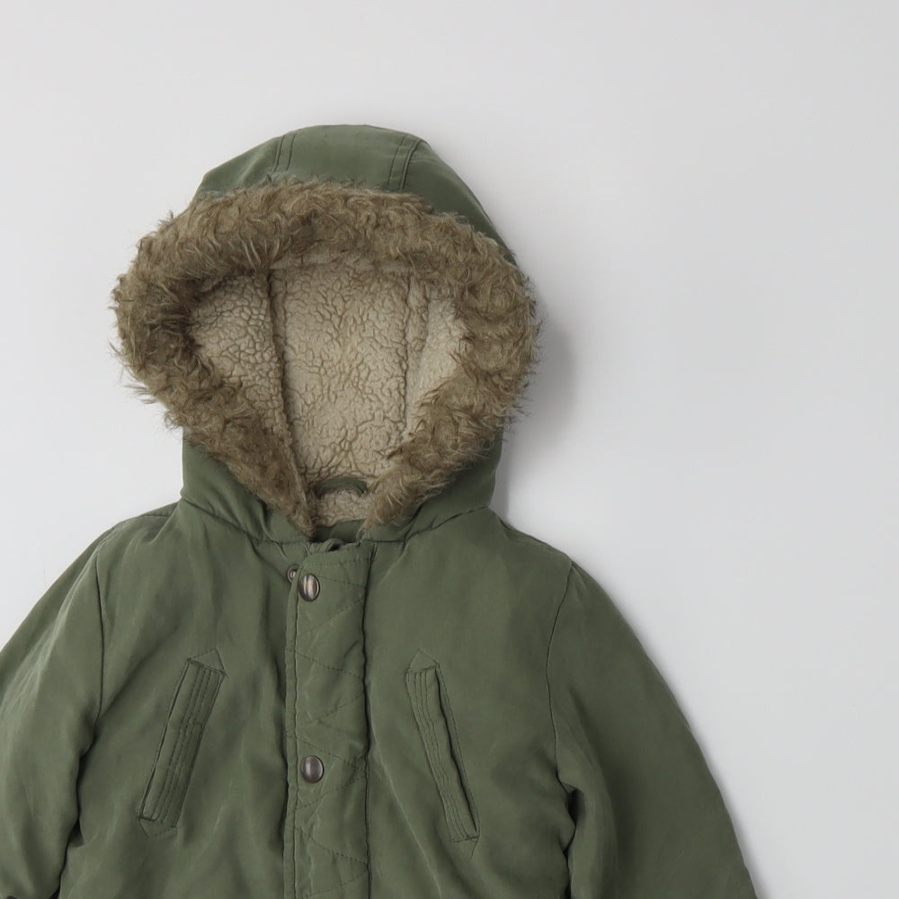 George Boys Green   Basic Coat Coat Size 12-18 Months