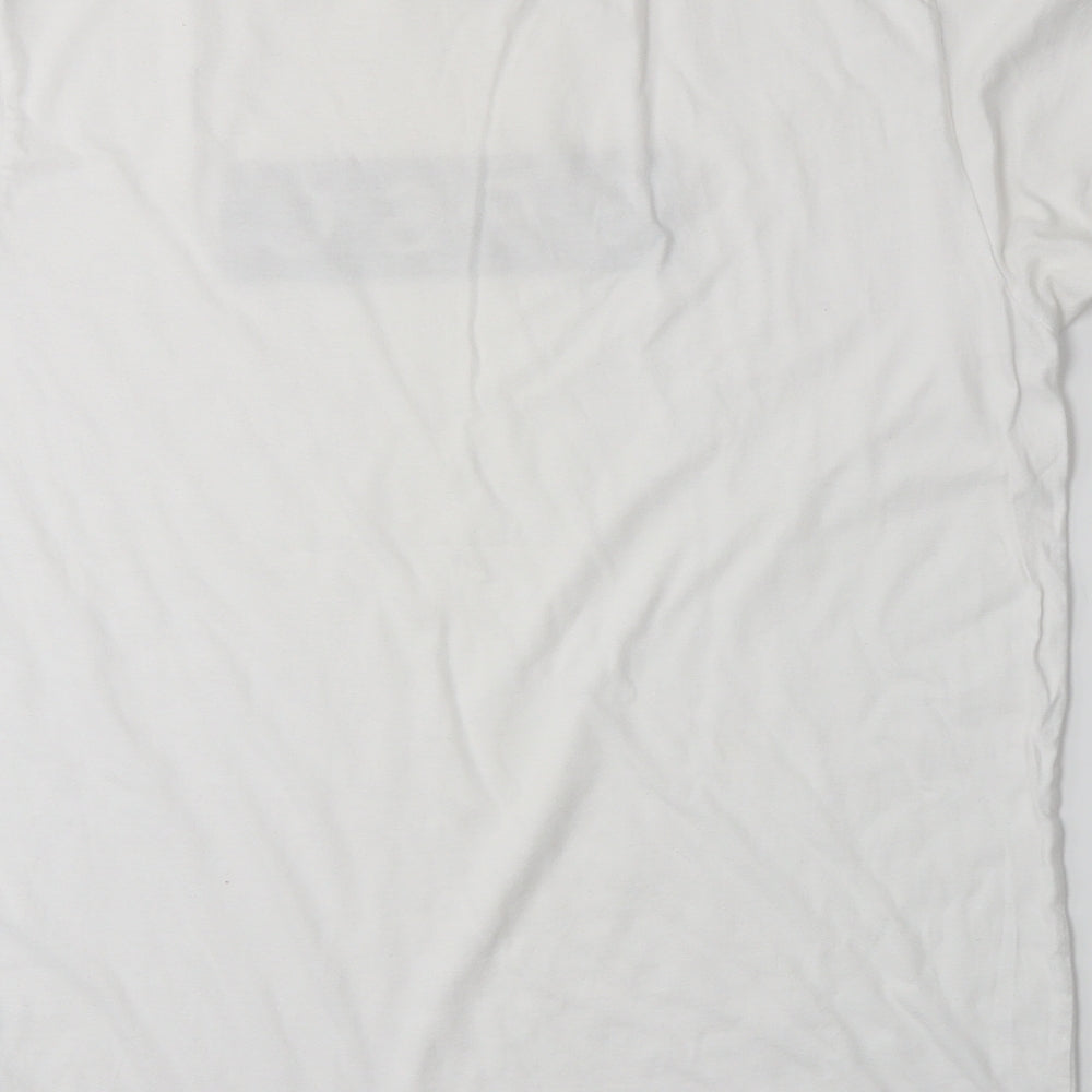 Continental Womens White   Basic T-Shirt Size L