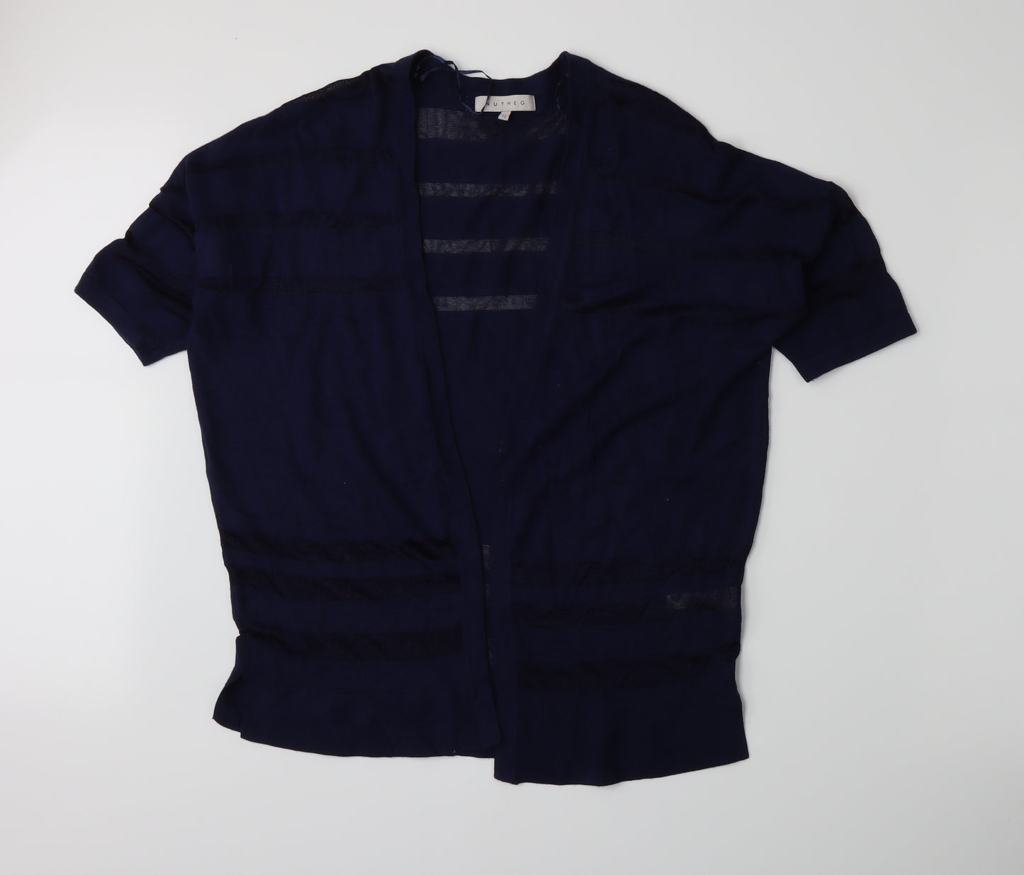Nutmeg Womens Blue  Knit Cardigan Jumper Size 12