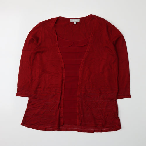 Per Una Womens Red   Pullover Jumper Size 16  -