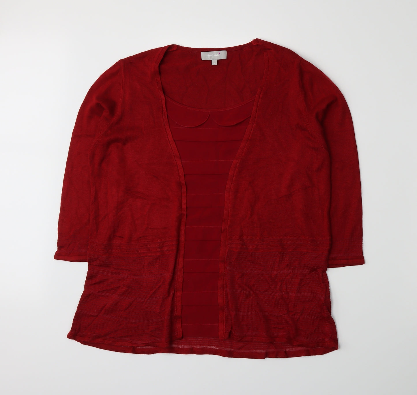 Per Una Womens Red   Pullover Jumper Size 16  -