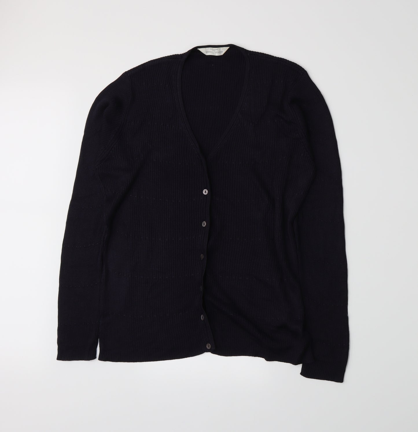 Marks and Spencer Womens Blue   Cardigan Jumper Size 12