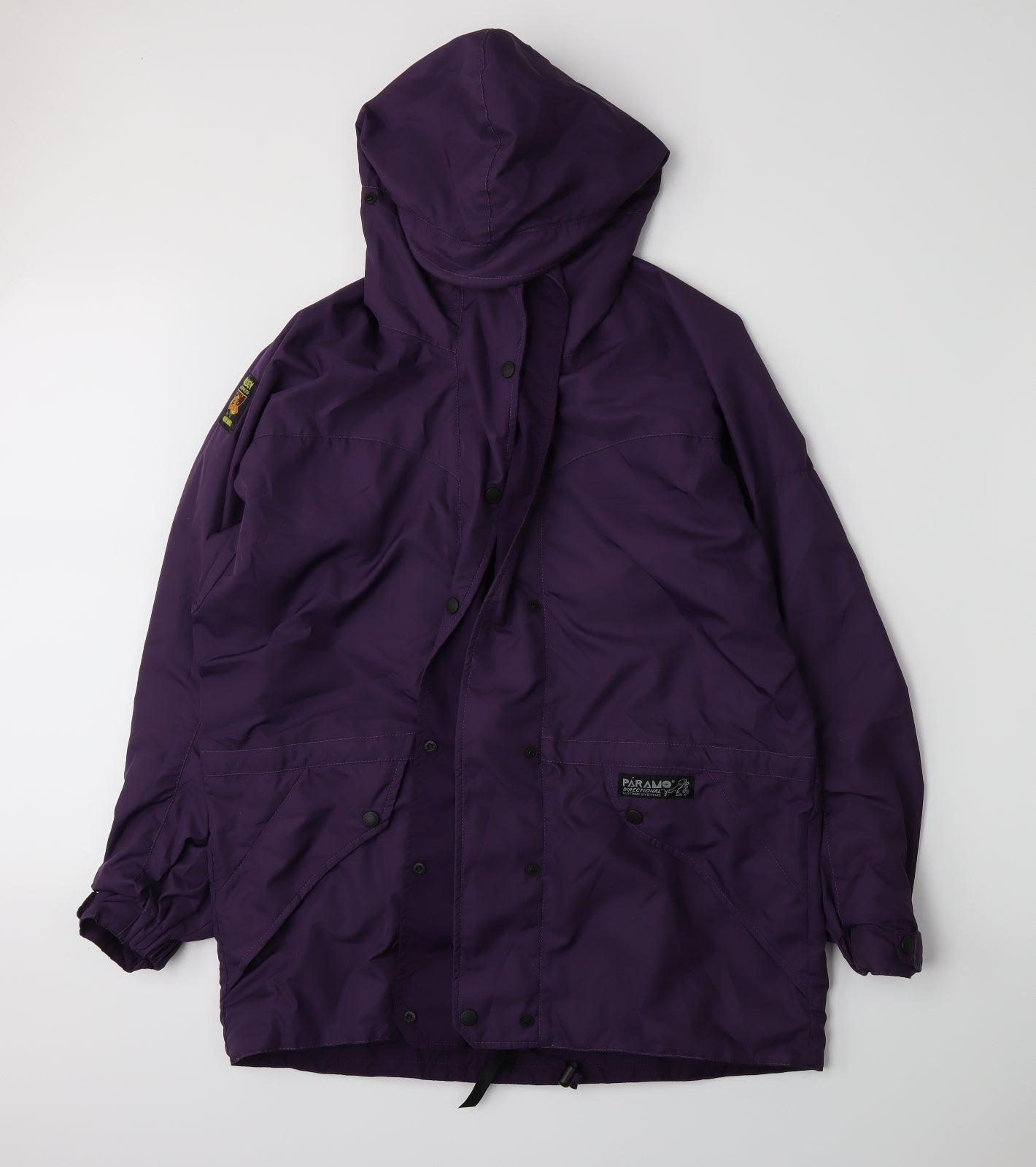 Analogy Mens Purple  Rayon Anorak Coat Size S