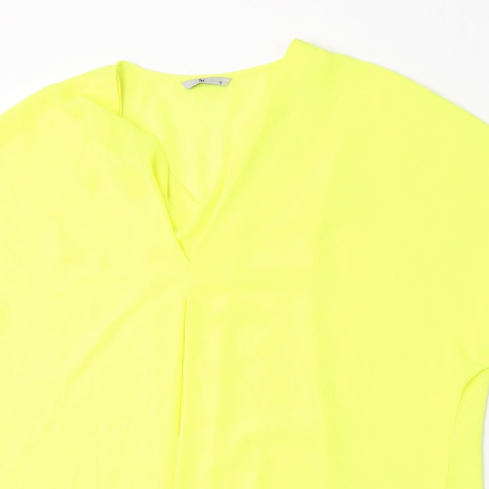TU Womens Yellow   Basic T-Shirt Size 18
