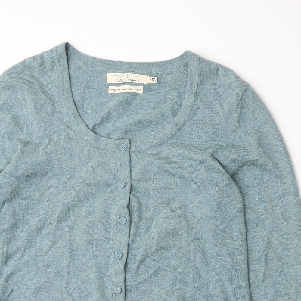 Seasalt Womens Blue   Cardigan Jumper Size 12