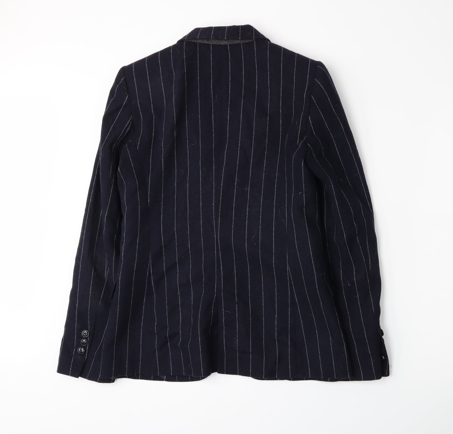 Mango Mens Blue Striped  Jacket Blazer Size S