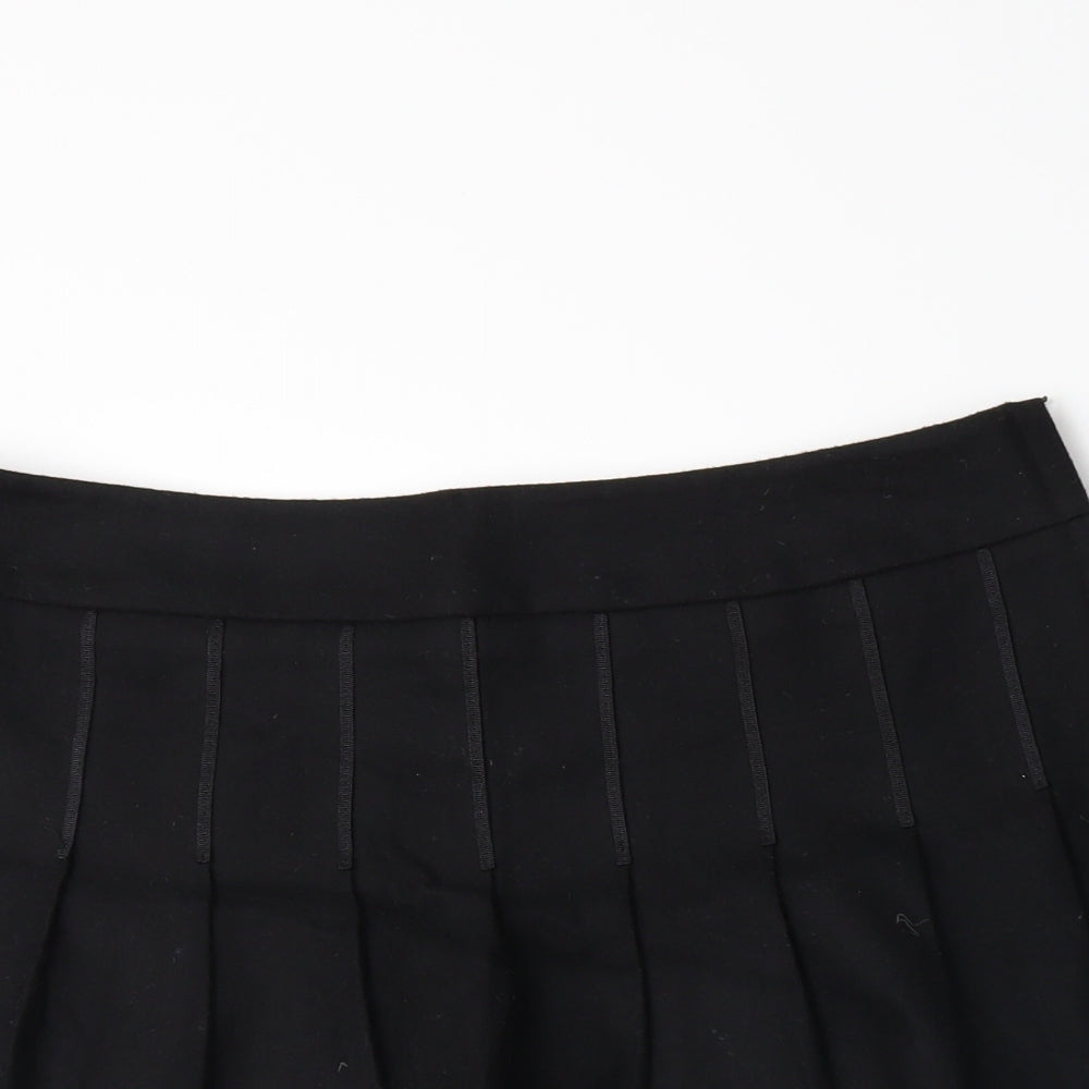 Topshop Womens Black   Skater Skirt Size 12