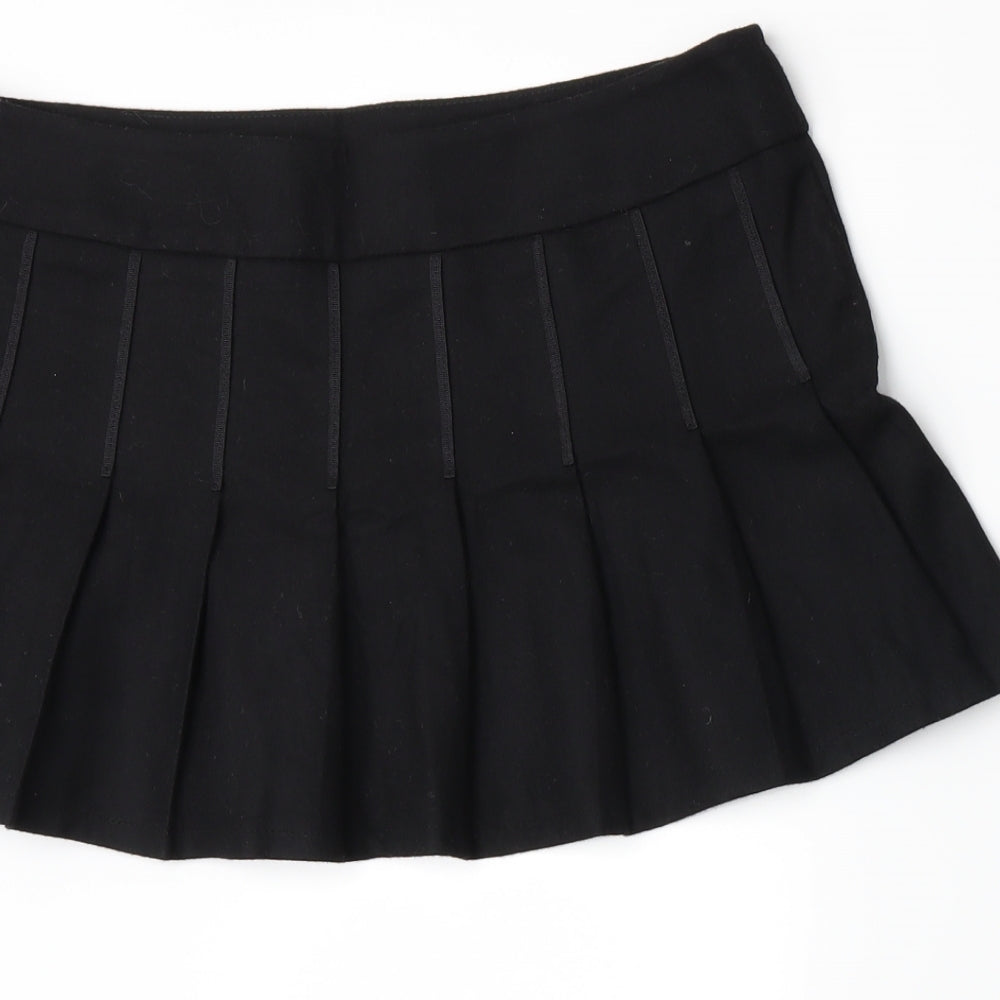 Topshop Womens Black   Skater Skirt Size 12