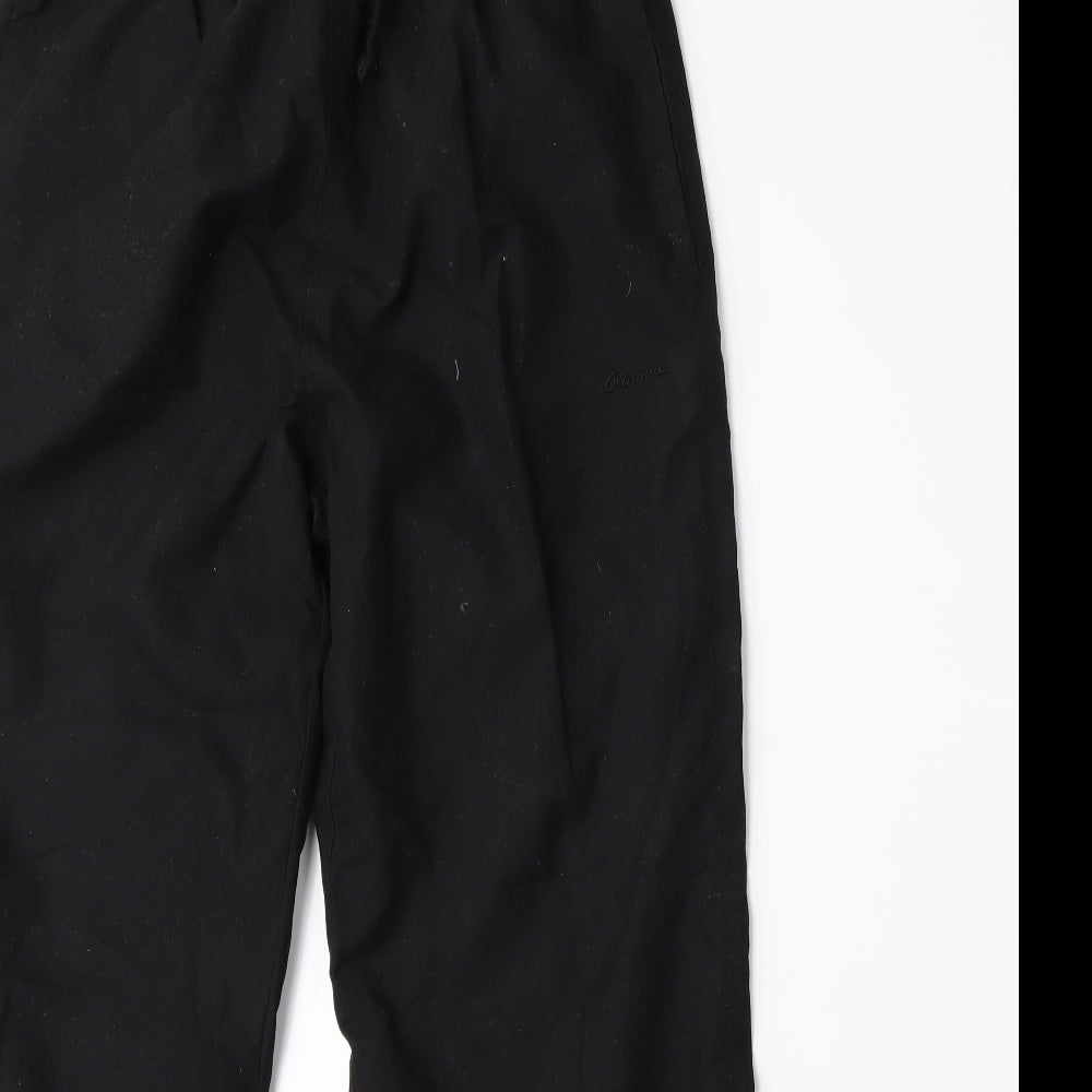Olympus Womens Black   Sweatpants Trousers Size 12 L27 in