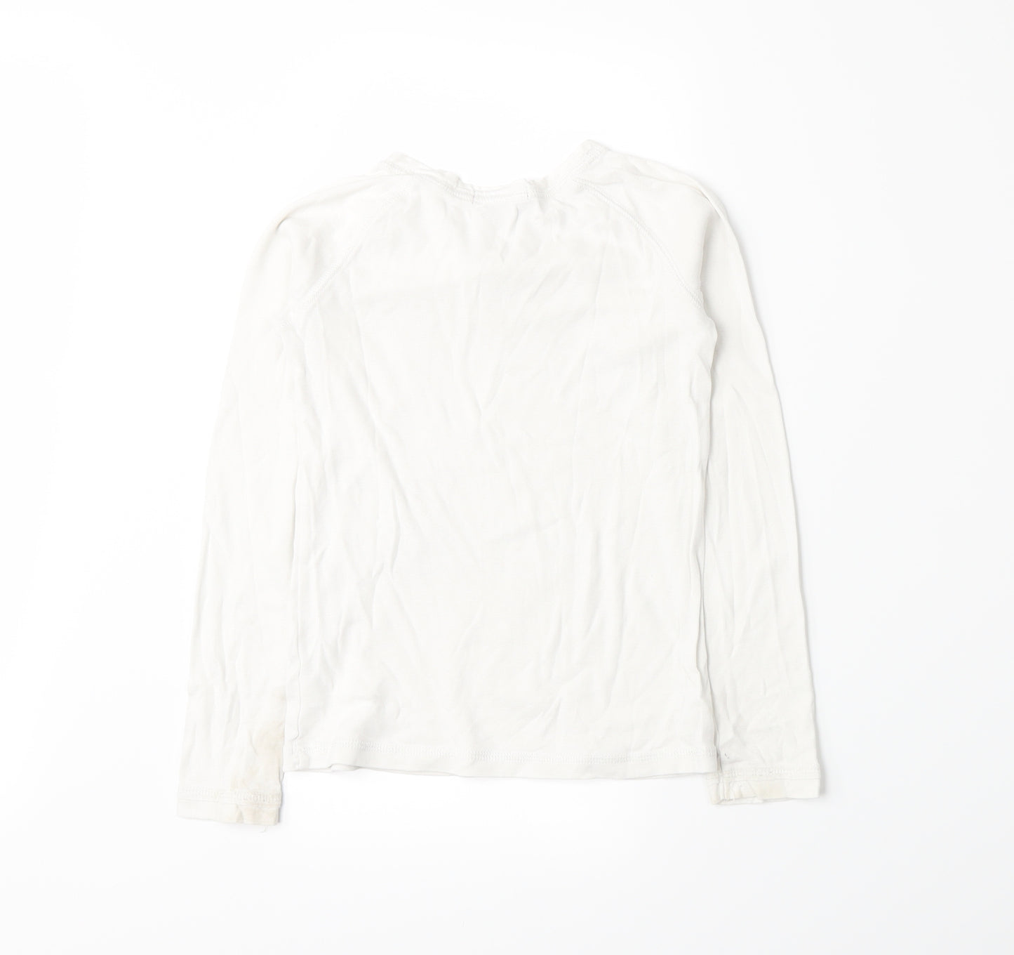 Gap Girls White   Basic T-Shirt Size 8-9 Years