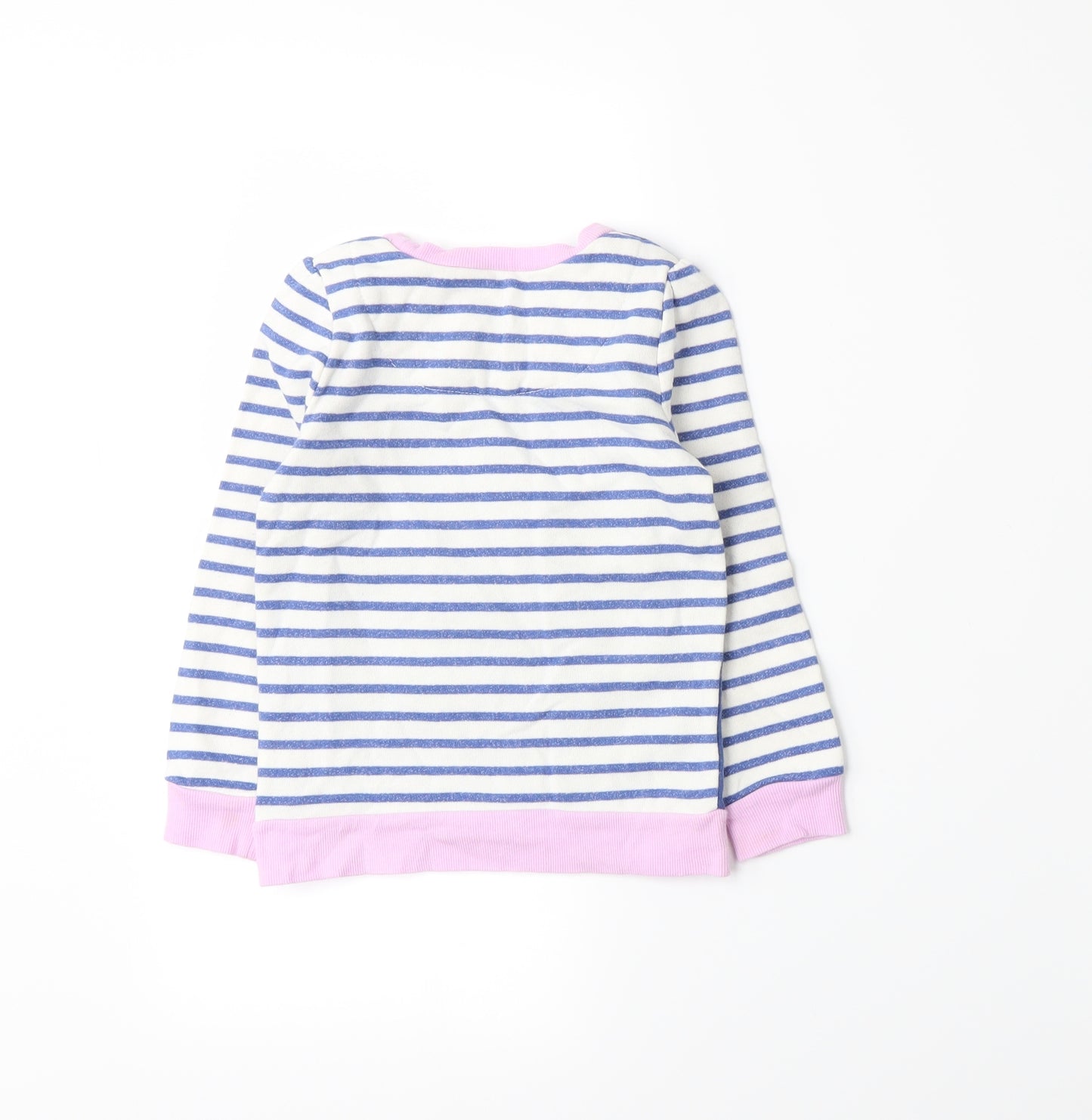 TU Girls Blue Striped  Pullover Jumper Size 18-24 Months
