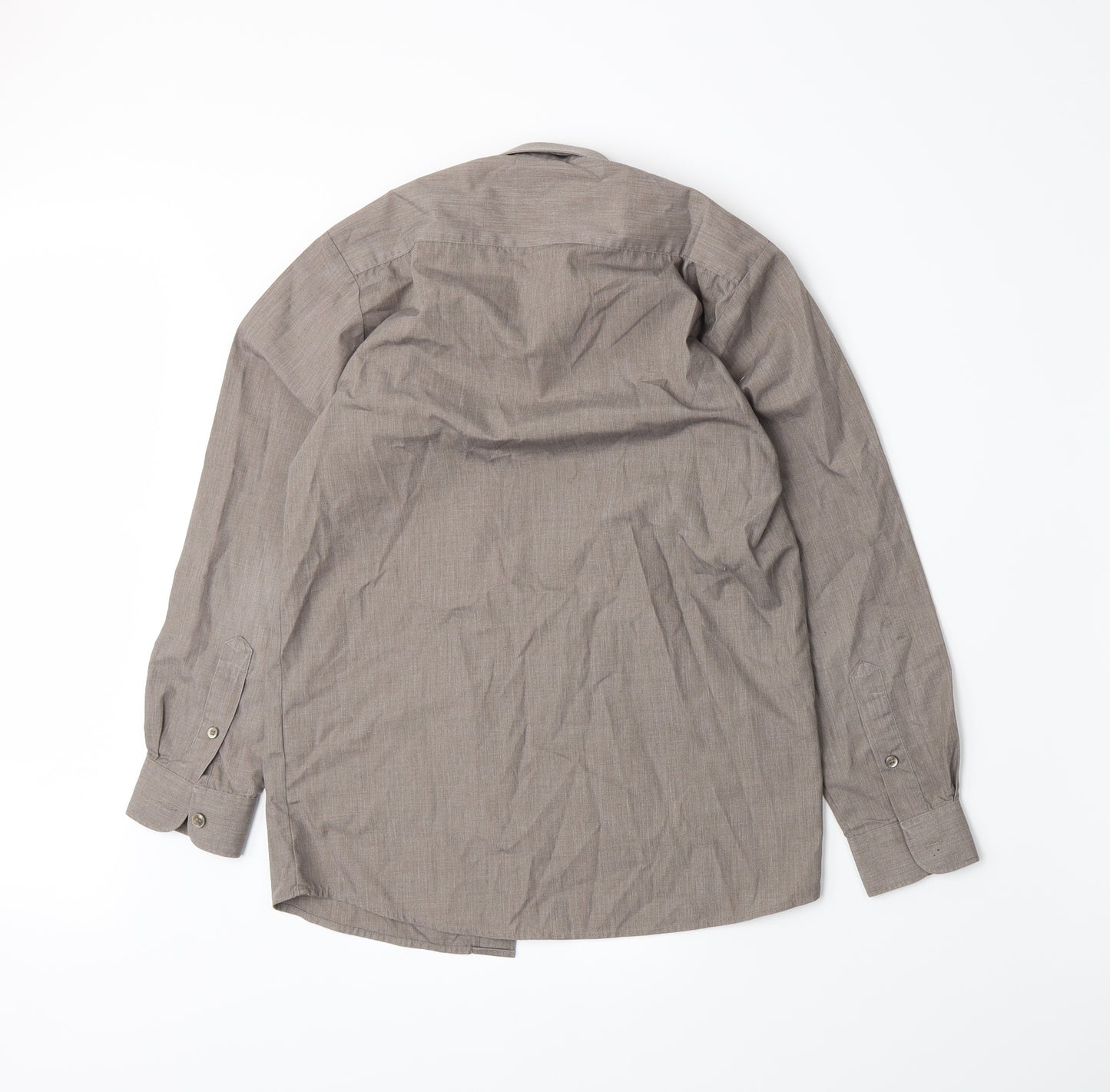 Banner Boys Brown   Basic Button-Up Size L