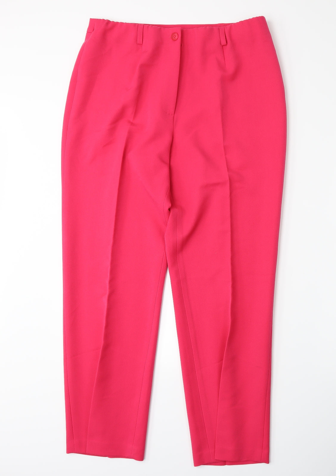Artigiano Womens Pink   Trousers  Size 16 L27 in