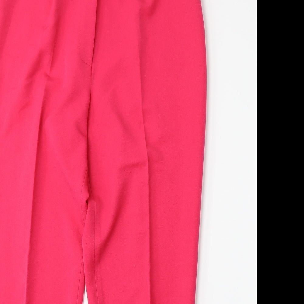 Artigiano Womens Pink   Trousers  Size 16 L27 in