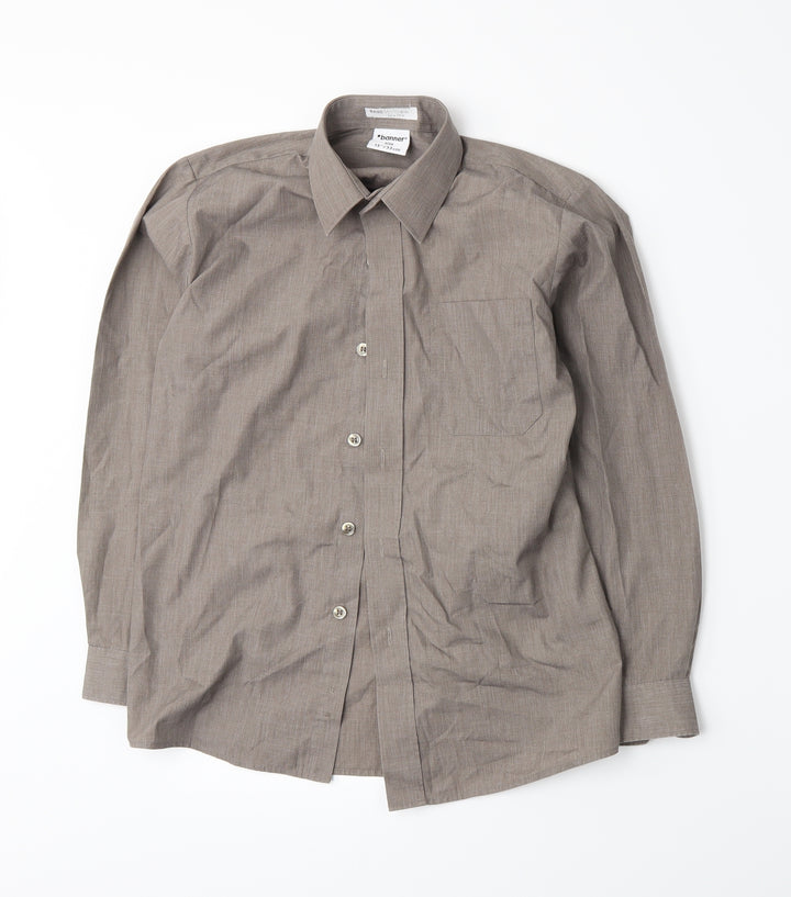 Banner Boys Brown   Basic Button-Up Size L