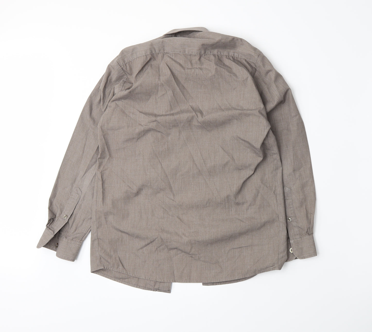 Banner Boys Brown   Basic Button-Up Size L