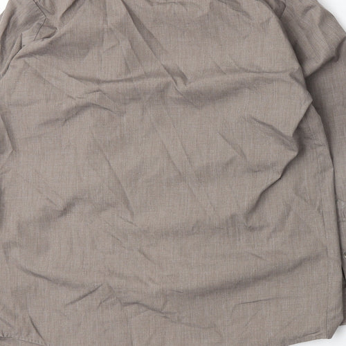 Banner Boys Brown   Basic Button-Up Size L