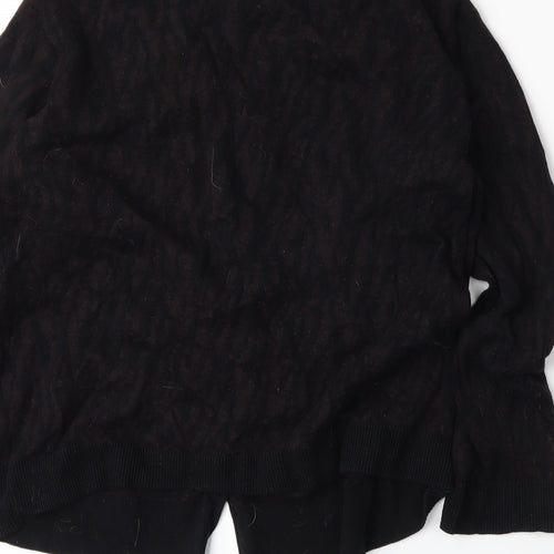 Hobbs Womens Brown Animal Print  Cardigan Jumper Size L