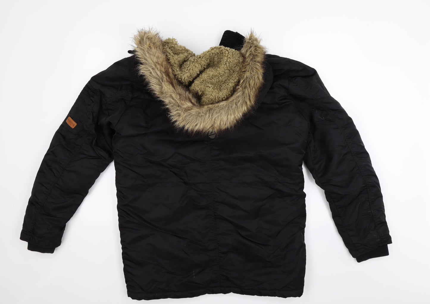 JACK & JONES Mens Black   Windbreaker Coat Size L