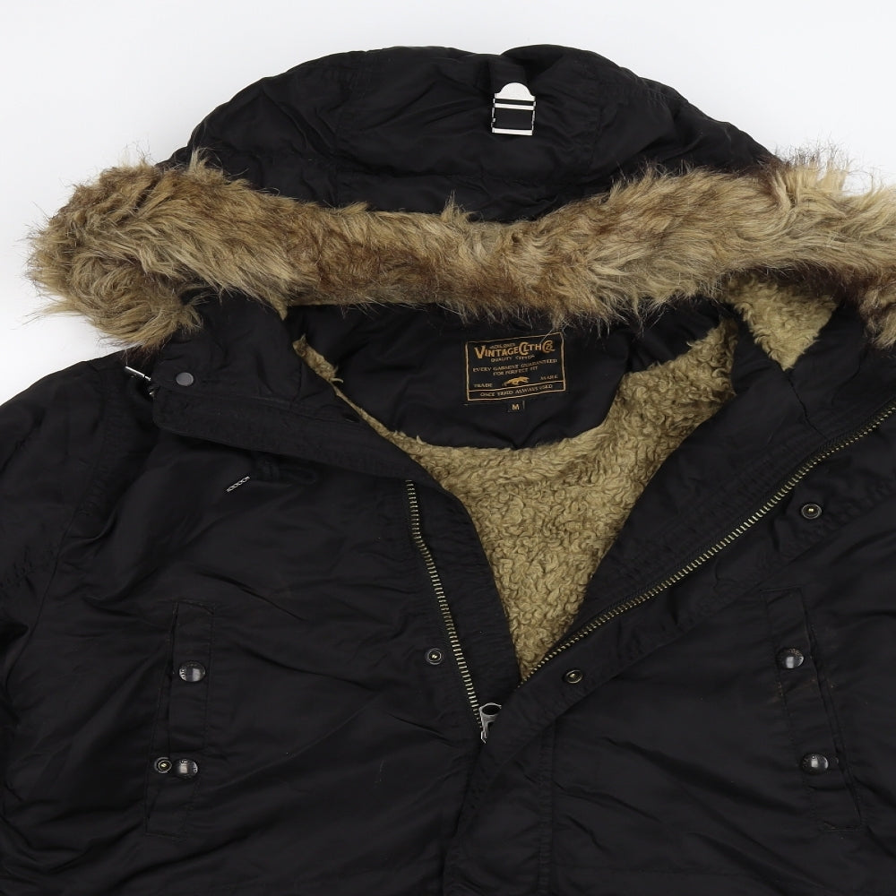 JACK & JONES Mens Black   Windbreaker Coat Size L