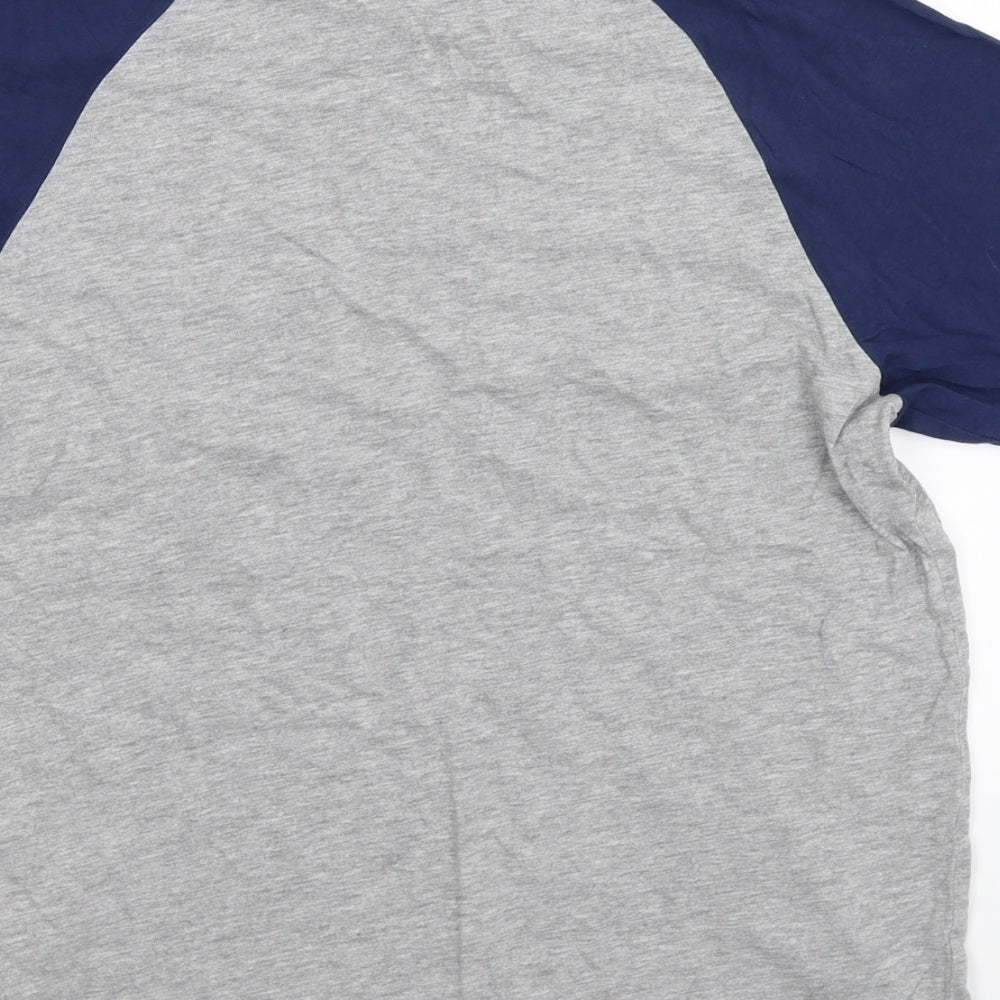 Hot Tuna Mens Grey Colourblock   T-Shirt Size S