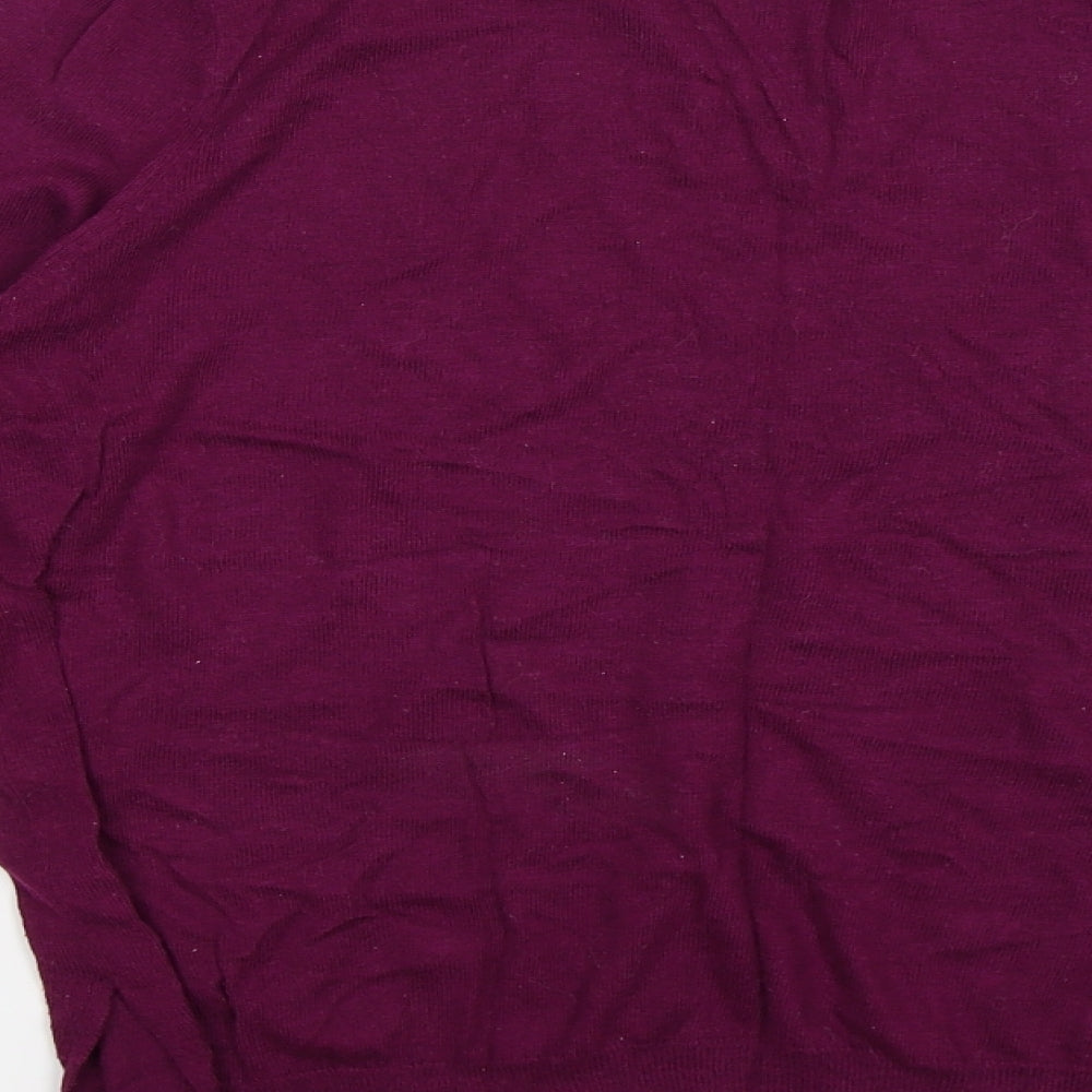 George Womens Purple  Knit  Jumper Size 14  - stars