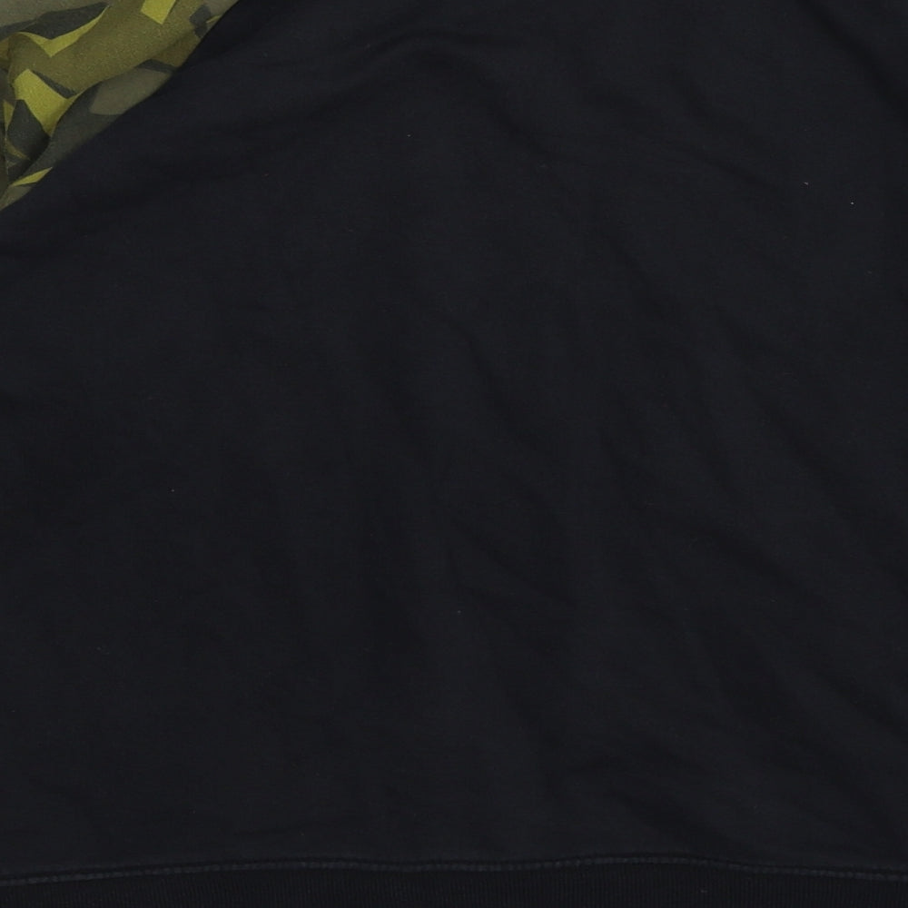 NEXT Boys Blue Geometric Jersey Pullover Sweatshirt Size 11 Years