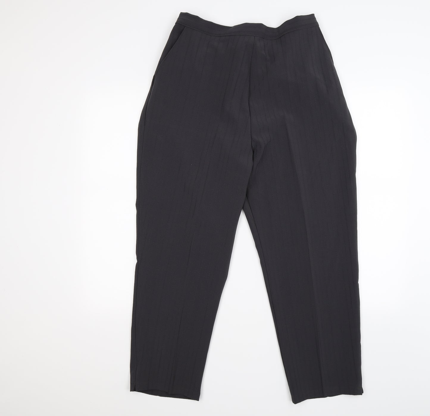 Preworn Womens Grey Striped  Trousers  Size 20 L25 in