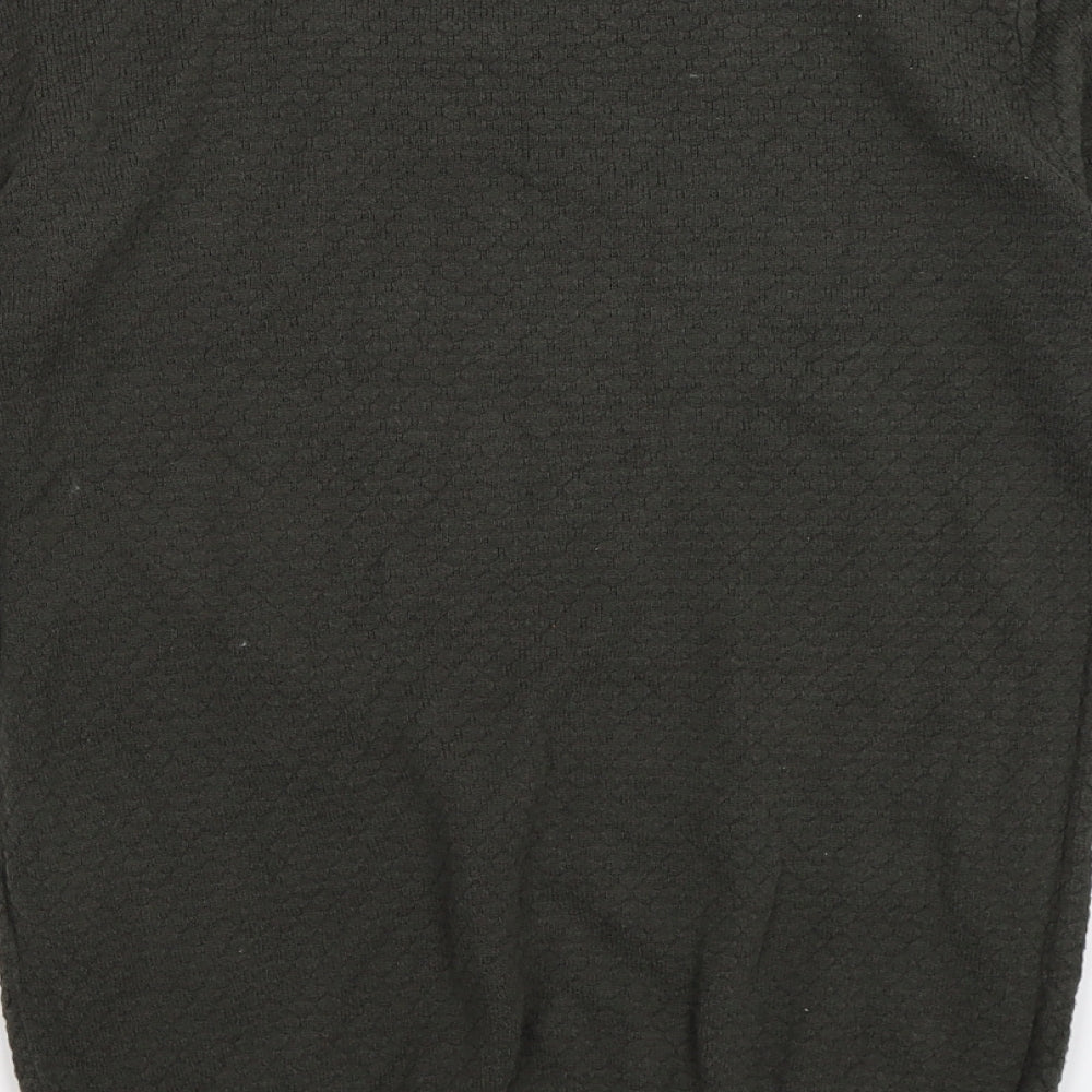 VERO MODA Mens Green  Knit Pullover Jumper Size S