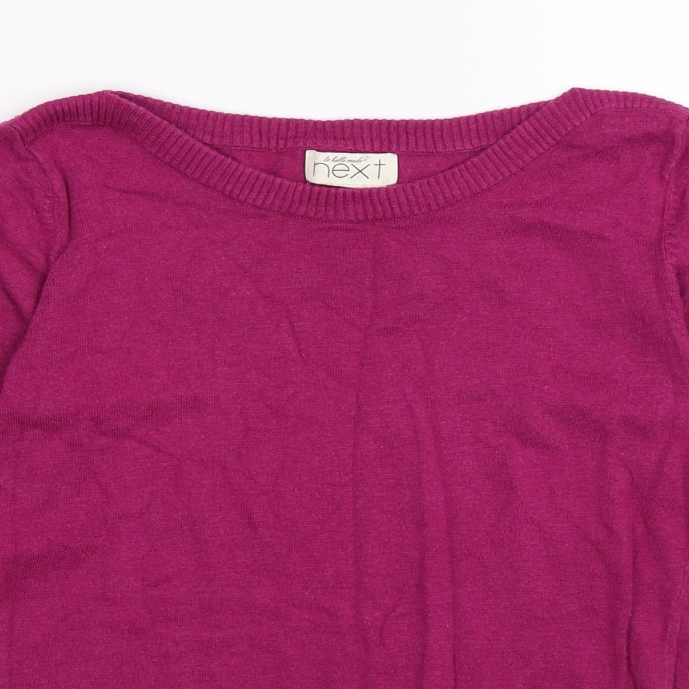 NEXT Womens Pink  Knit Pullover Jumper Size 10