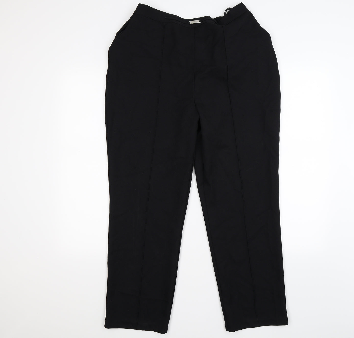 Papaya Womens Black   Trousers  Size 16 L26 in