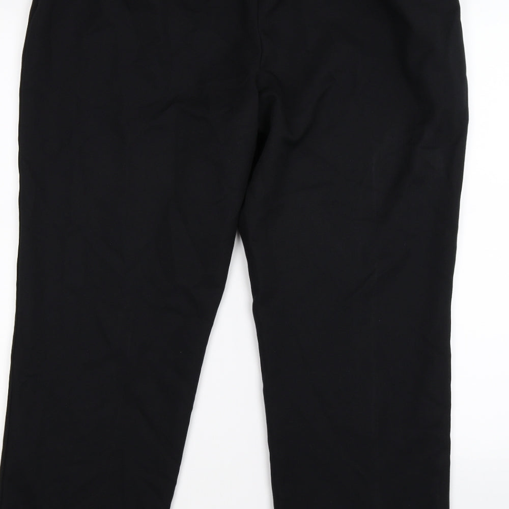 Papaya Womens Black   Trousers  Size 16 L26 in