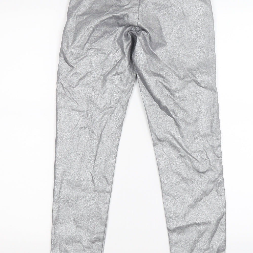 H&M Womens Silver   Trousers  Size 6 L27 in